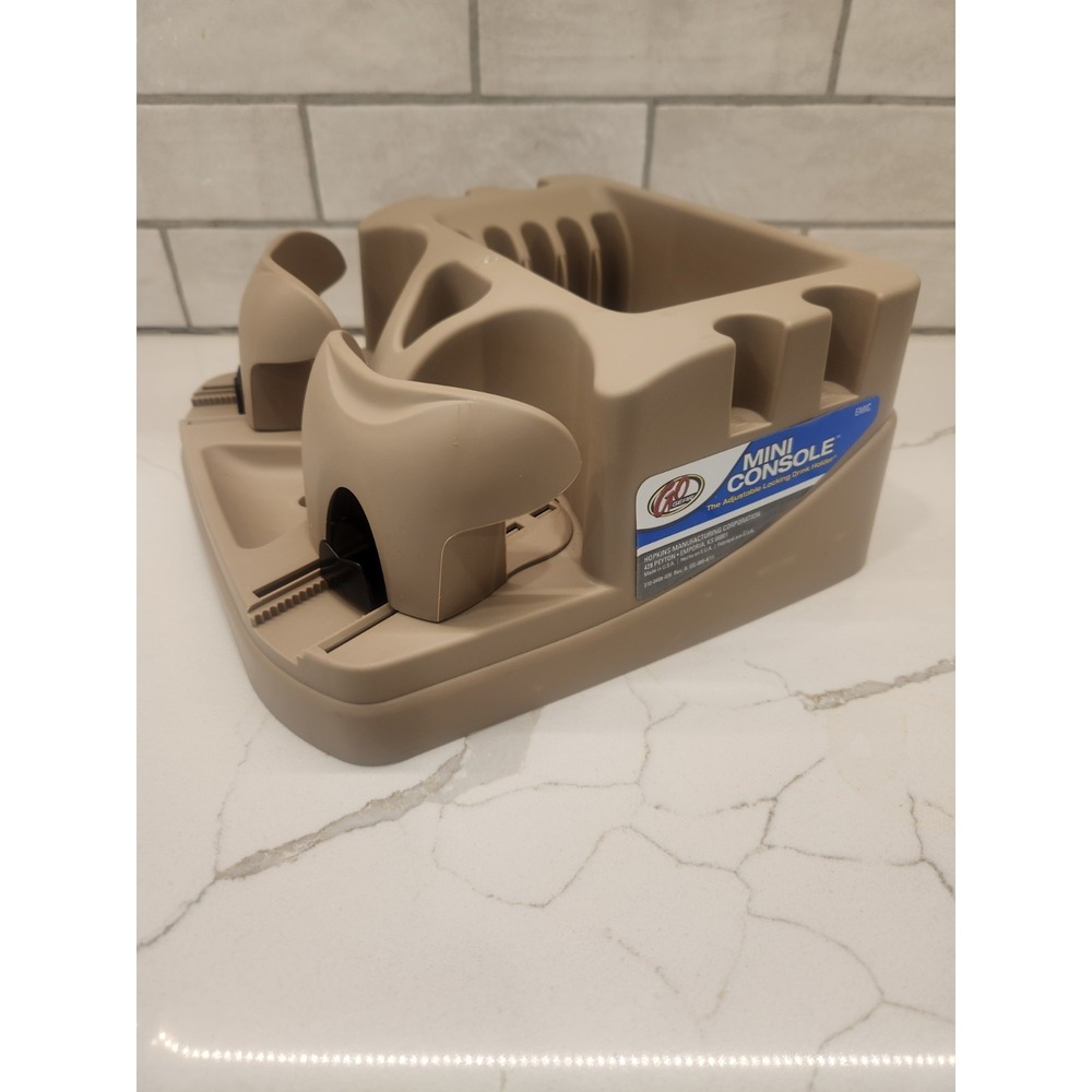 Go Gear EMIC-BEI Euro Mini Console Beige Tan Adjustable Locking Drink Holder New